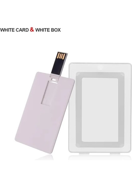 Beyaz Kutulu Kart 128 GB Özelleştirilmiş Kredi Kartı 16 GB 32 GB USB Flash Sürücü Usb2.0 Pendrive 4 GB 8 GB Kişiselleştirilmiş Logo Memory Stick Kalem Sürücü Düğün Hediyeleri (Yurt Dışından)
