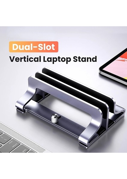 Metal Bir Yuva Ofis Dikey Dizüstü Bilgisayar Standı Tutucu Katlanabilir Alüminyum Dizüstü Standı Dizüstü Tablet Macbook Air Pro Pc Için Standı Desteği 17 Inç (Yurt Dışından) fiyatları
