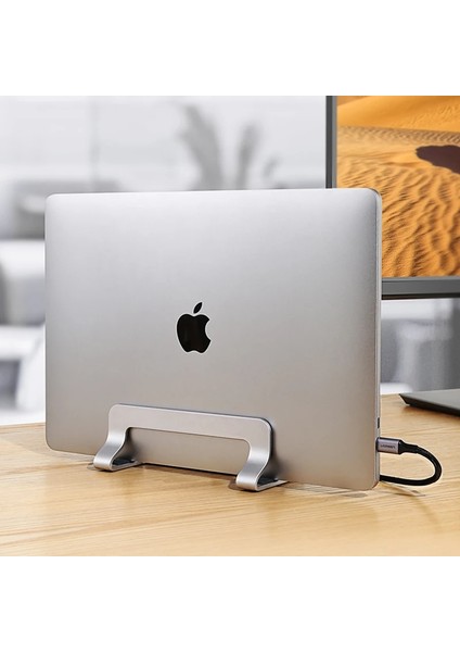 Metal Bir Yuva Ofis Dikey Dizüstü Bilgisayar Standı Tutucu Katlanabilir Alüminyum Dizüstü Standı Dizüstü Tablet Macbook Air Pro Pc Için Standı Desteği 17 Inç (Yurt Dışından) fırsatları