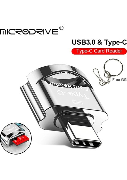 Siyah 128 GB Yeni USB 3.0 Pendrive Tip C Mikro-Sd Tf Adaptörü Otg H2TESTW 16 GB 32 GB 64 GB 128 GB Mini Kart Okuyucu Akıllı Hafıza Kartı Okuyucu (Yurt Dışından)