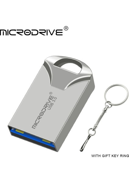 Gümüş 512GB Yüksek Hızlı USB 3.0 Metal Flash Sürücü 16GB 32GB 64GB 128GB Pendrive Su Geçirmez USB Sürücüsü Kalem Mini Hafıza Çubukları Anahtarlık ile (Yurt Dışından)