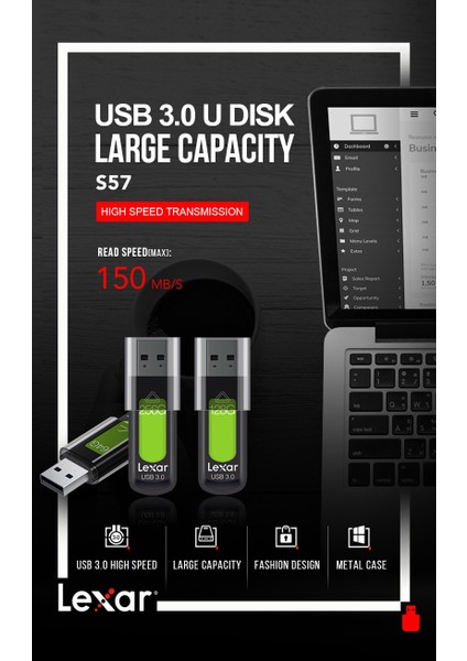 S57 128 GB Lexar USB 3.0 S57 USB Flash Sürücü 256 GB 128 GB 150 Mb/s 32 GB 64 GB Jumpdrive Memory Stick Mini U Disk V40 Pendrive 16 GB USB 2.0 (Yurt Dışından)