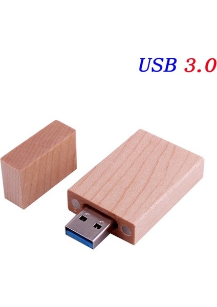 Akçaağaç 16GB Jaster USB 3.0 Ahşap Flash Sürücü Pendrive Memory Stick + Hediye Kutusu 4gb 8gb 16GB 32GB 64GB U Disk Düğün Hediyesi Ücretsiz Özel Logo (Yurt Dışından)