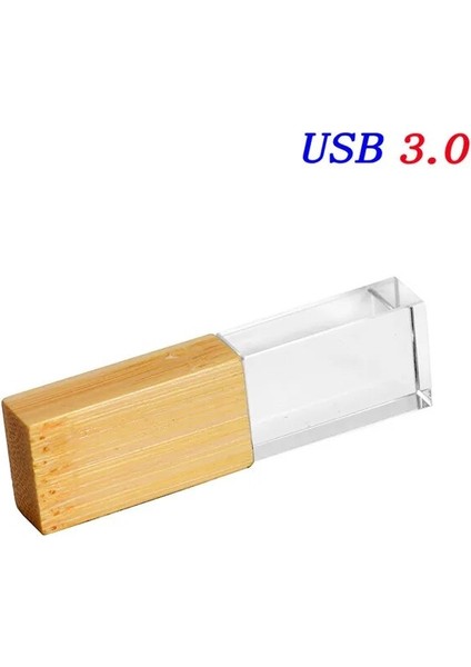Bambu 4gb Jaster Düğün Fotoğrafçılığı Özel Logo Ahşap Kristal Ahşap USB 3.0 64GB 32GB 16GB 4gb Versiyonu Bellek Flaşları Sopa Kalem Sürücü (Yurt Dışından)