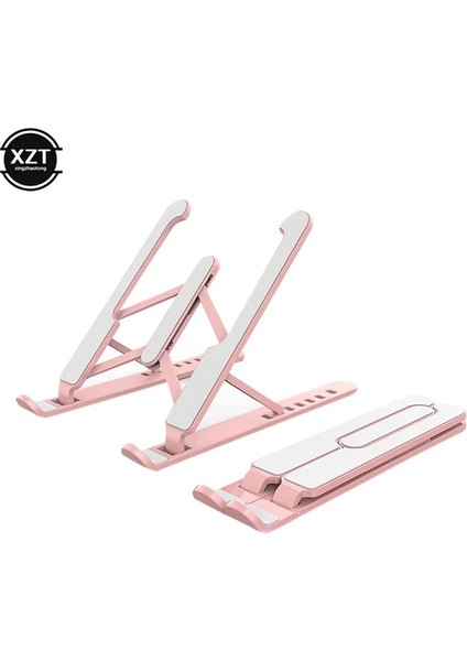 Pembe Taşınabilir Katlanabilir Dizüstü Bilgisayar Standı Kaymaz Ayarlanabilir Masaüstü Dizüstü Bilgisayar Tutucu Dizüstü Bilgisayar Macbook Pro Air iPad Pro Için Dizüstü Standları (Yurt Dışından)