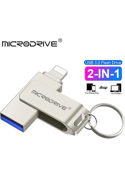 Gümüş 256 GB USB 3.0 Flash Sürücü Otg Kalem Sürücü 128 GB 64 GB Mikro USB Çubuk 3.0 iPhone 12 Pro/ios/android Pendrive (Yurt Dışından)