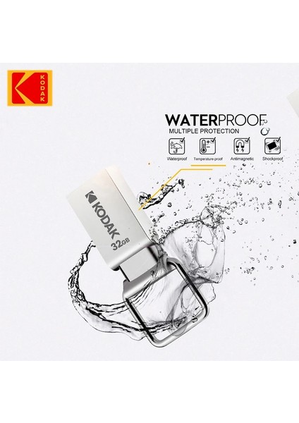 64GB Kodak K112 USB Flash Sürücü Süper Mini Kalem Sürücü 64GB 32GB 16GB Pendrive Su Geçirmez Toz Geçirmez Pc MacBook Araba Için USB Bellek Çubuğu (Yurt Dışından) fırsatları