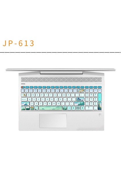 NO.10-JP-613 Klavye Çıkartmalar Ingilizce Pegatinas Teclado Durumda Oyun Dizüstü Dizüstü Aksesuarları Anime Karikatür Sevimli Klavye Koruyucu (Yurt Dışından)