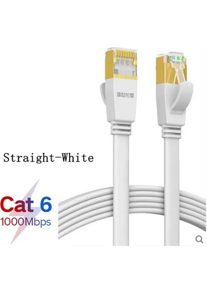 Yukarı-Aşağı 5 M 90 Derece Cat6 Düz Ethernet Kablosu 1000 Mbps 250 Mhz Cat6 RJ45 Ağ Ethernet Yama Kablosu Lan Kablosu Bilgisayar Yönlendirici Dizüstü Bilgisayar (Yurt Dışından)