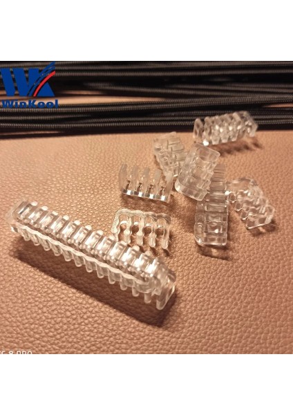 Kristal 8p Winkool Kalıplama Kristal Kablo Tarak Klipler Kelepçeler Atx 24PIN Cpu 8pin Pcı-E 8p 6pin Kollu Kablo (Yurt Dışından)