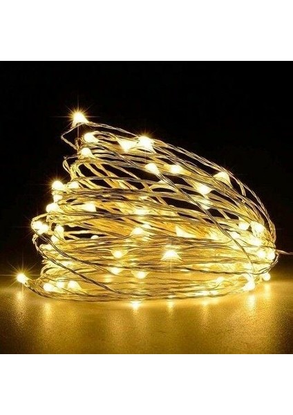 Pilli LED Süsleme Işığı Peri LED 3000K Gün Işığı 5 Metre 50 LED AS90-00950