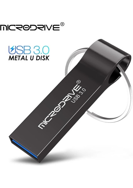 Gümüş 64GB USB 3.0 Metal Flash Sürücü 32GB 64GB Kalem Sürücü 128GB Pendrive USB Bellek Çubuğu USB Disk USB Flash Depolama Aygıtları (Yurt Dışından)