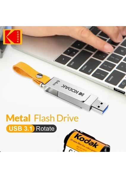 128 GB Kodak K133 Mini Metal USB Flash Sürücü 64 GB 128 GB 256 GB Kalem Sürücü USB 3.0 Yüksek Hızlı Bellek Çubuğu 30 Mb/s Flash Usb3.1 Pendrive (Yurt Dışından) fırsatları