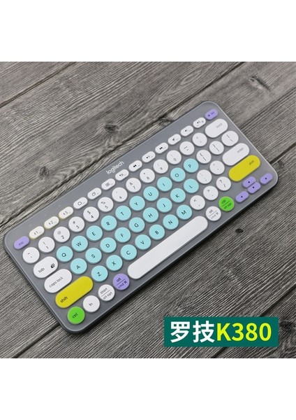 Stil 5 Klavye Membran Logitech Bluetooth Kablosuz Klavye K380 K480 Klavye Kapak Kapak Silikon Kılıf (Yurt Dışından)