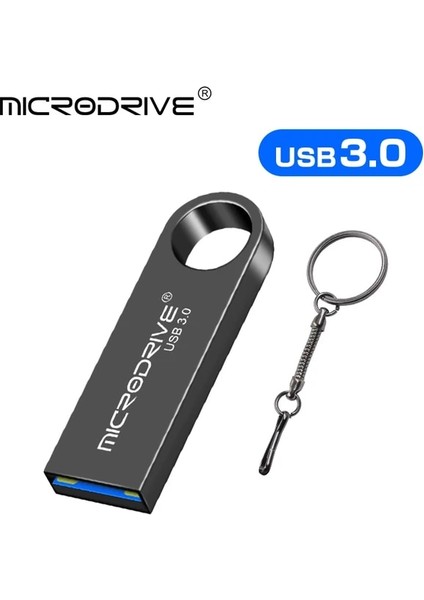 Siyah 128GB USB Flash Sürücü 3.0 Memory Stick Pendrive 128GB 64GB 32GB Cle USB 3.0 Su Geçirmez 64GB 128GB Yüksek Hızlı Metal 3.0 USB Disk (Yurt Dışından)