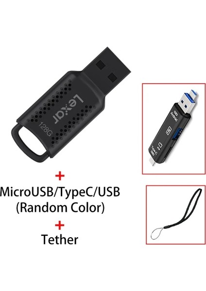 Multiunction 64GB Lexar V400 64GB U Disk 128GB 3.0 USB Flash Sürücü Şifreli 32GB Bilgisayar Telefonu Için Pendrive Kalem Sürücüsü Ekleyin (Yurt Dışından)