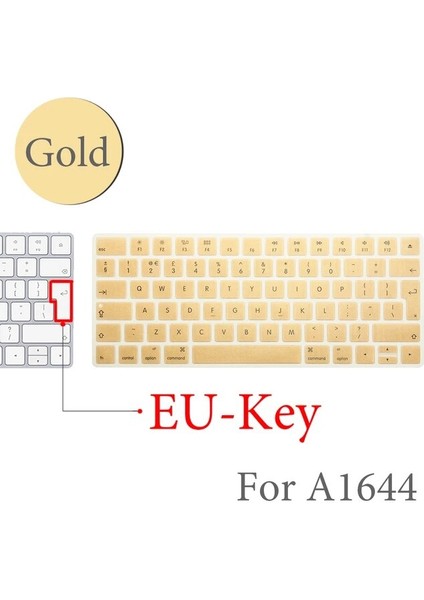 Ab-Anahtar-G Gökkuşağı Degrade Sihirli Klavye Kapağı Silikon Cilt Koruyucu Film Apple Magic Keyboard 2 2015 A1644 Abd/ab Klavye Sürümü (Yurt Dışından)