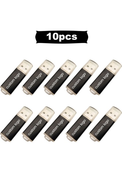 Çok Renkli USB 2.0 128 MB x 10 Adet 10 Adet/grup USB Sopa Mini Kalem Sürücü USB Flash Sürücüler 128 GB Pendrive 64GB 32GB 16GB Metal Disk Cle USB Ücretsiz Özel Logo (Yurt Dışından)