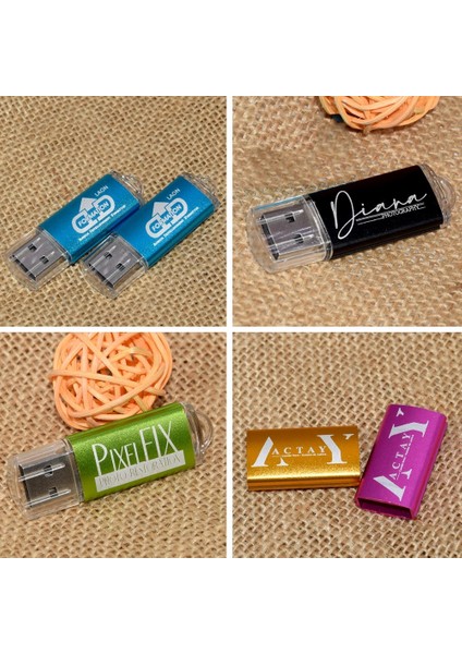 Yeşil 2.0 16 GB x 10 Adet Ücretsiz Özel 10 Adet USB Flash Sürücüler Kalem Sürücü 256 MB 512 MB 1 GB 2 GB 4 GB 8 GB 16 GB Флешка USB Pendrive Memory Stick 32 GB 64 GB USB (Yurt Dışından)