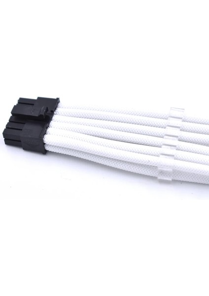 Beyaz 11 cm Çift Pcıe 8pin Rtx 12PIN Esnek Silikon Tel Kollu Uzatma Kablosu Nvıdıa Ampere Geforce Rtx 3060TI 3070 3080 3090 (Yurt Dışından) fırsatları