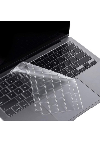 Ab 13 15 Dokunmatik Bar Şeffaflık Klavye Kapağı Macbook Air 13 M2 Pro 13 M1 PRO14 15 16 Retina 11 Silikon Koruyucu Kılıf A2337 A2779 A2681 (Yurt Dışından)