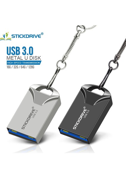 Gümüş 128GB Mini USB Flash Sürücü 64GB 32GB Gerçek Kapasiteli Kalem Sürücü 64GB Yüksek Hızlı USB Stick 3. 0 Flash Sürücü Pendrive 128GB Pc Için (Yurt Dışından) modelleri