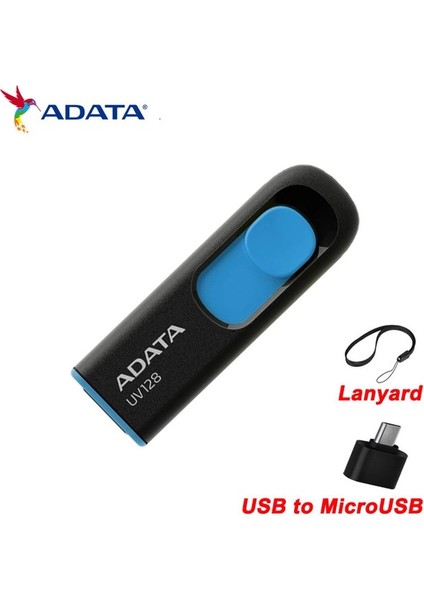 Microusb 32GB Adata 3.2 USB Flash Sürücü 32GB 64GB 128GB Kalem Sürücü Araç Hoparlörü Metal Şifreli U Disk Pendrive Telefon Bilgisayar Pc Için USB Cihazı Ekleyin (Yurt Dışından)