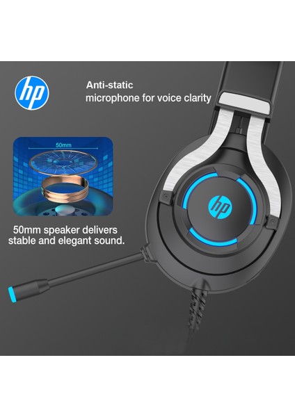 Hp 360G Kablolu Oyun Kulaklığı H360G 7.1 Sanal Surround Usb2.0 Oyun Mikrofonlu Kulaklık LED Işık 50MM Hoparlör Pc Dizüstü Bilgisayar Için (Yurt Dışından) fırsatları