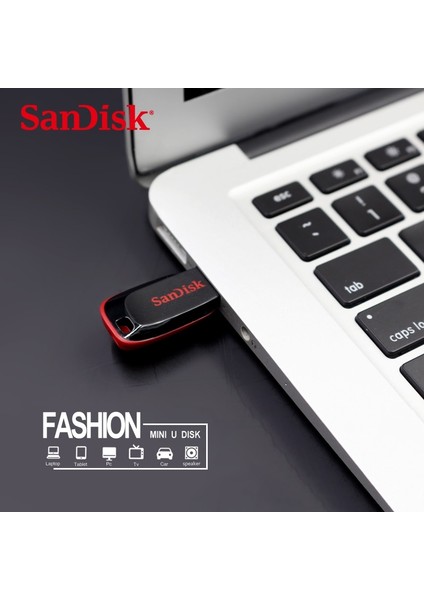 64GB CZ50 Sandisk 100% Orijinal Cruzer Blade USB Flash Sürücü 128GB 64GB 32GB 16GB Kalem Sürücü USB 2.0 Disk Pendrive Memory Stick (Yurt Dışından)