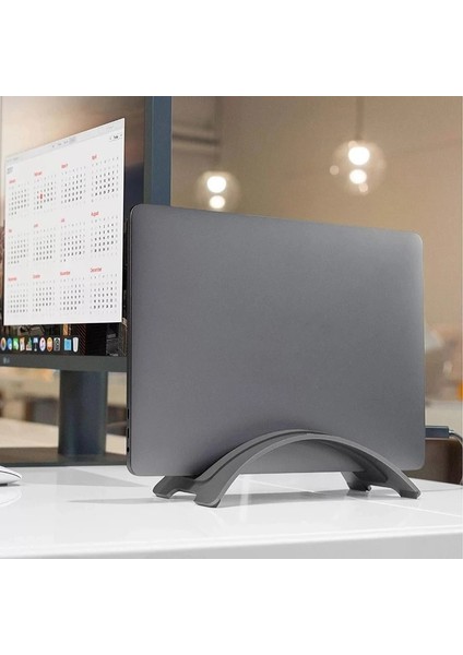 Gümüş 2.4cm Alüminyum Yerden Tasarruf Sağlayan Dizüstü Dikey Stant Masaüstü Apple Notebook Için MacBook Pro Air Retina Için Dikilmiş Tutucu Depolama (Yurt Dışından) modelleri