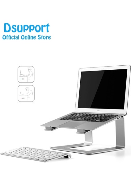Siliver Alüminyum Alaşımlı Dizüstü Bilgisayar Standı Açısı 15 Derece Ev/ofis Için 11-17 Inç Dizüstü Bilgisayar Ap-9 (Yurt Dışından) fiyatları