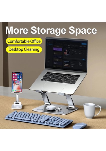 Koyu Gri Alüminyum Alaşımlı Dizüstü Standı Mc 515 11-17 Inç Dizüstü Bilgisayar Çift Dikey Ayarlanabilir Taşınabilir Katlama Tutucu Soğutma Braketi (Yurt Dışından) modelleri