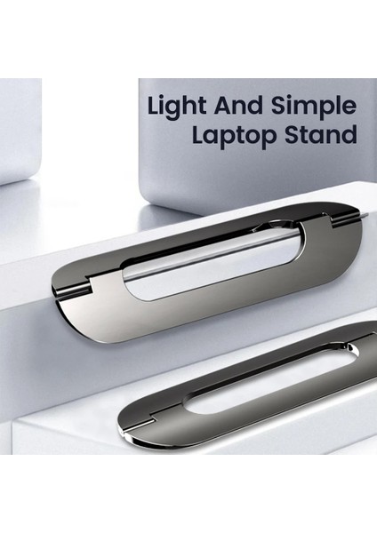 Macbook Air Pro Için Gri Dizüstü Bilgisayar Standı Ayarlanabilir Yükseltici Katlanabilir Taşınabilir Dizüstü Tutucu 13/15/17 Inç Dizüstü Bilgisayar Destek Braketi (Yurt Dışından) modelleri