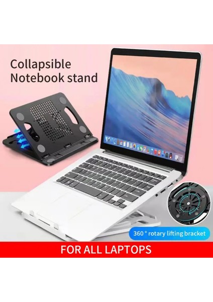 Pembe Dizüstü Bilgisayar Standı Tutucu Dizüstü Bilgisayar Standı Alüminyum Destek Taşınabilir Lap Top Taban Katlanabilir Braket Bilgisayar Pc MacBook Pro (Yurt Dışından)