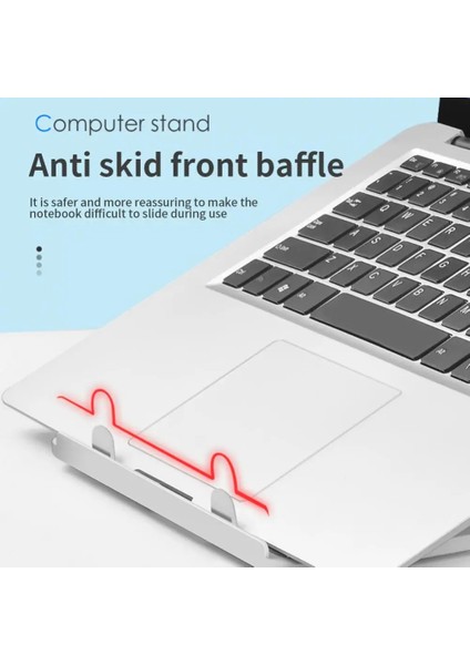 Pembe Dizüstü Bilgisayar Standı Tutucu Dizüstü Bilgisayar Standı Alüminyum Destek Taşınabilir Lap Top Taban Katlanabilir Braket Bilgisayar Pc MacBook Pro (Yurt Dışından)