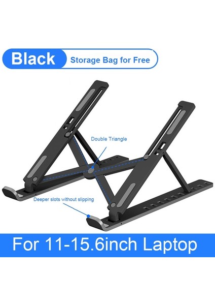 Vlack Taşınabilir Laptop Standı Ayarlanabilir MacBook Pro Hava Üssü Desteği Dizüstü Standı Katlanabilir Dizüstü Bilgisayar Tutucu ipad Standı Aksesuarları (Yurt Dışından)