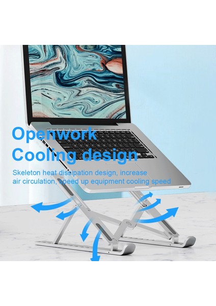Vlack Taşınabilir Laptop Standı Ayarlanabilir MacBook Pro Hava Üssü Desteği Dizüstü Standı Katlanabilir Dizüstü Bilgisayar Tutucu ipad Standı Aksesuarları (Yurt Dışından) fırsatları