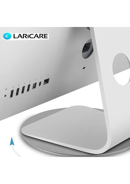 Gümüş Larıcare Tembel Alüminyum 360 Döner Döner Dizüstü Bilgisayar Tutucu Desteği Monitör/dizüstü Bilgisayar/büyük Ekran Tv Monitörü Pikap Standı (Yurt Dışından)