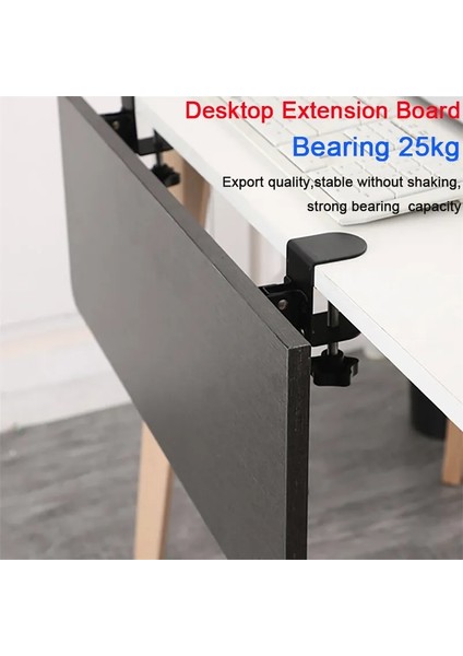 Büyük Klip (1-9 Cm) 2 Adet Ergonomik Ev Ofis Klavye Tepsisi Kelepçesi Dışarı Çekin Kolay Kurulum Soğuk Haddelenmiş Çelik Dıy Yüksekliği Ayarlanabilir Sağlam Masa Altında (Yurt Dışından)