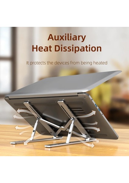 Alüminyum Şerit Cabletıme Alüminyum Dizüstü Bilgisayar Standı Tutucu Katlanabilir Çoklu Ayar Isı Dağıtımı Dizüstü Macbook Asus Tablet Tutucu C387 (Yurt Dışından) fırsatları
