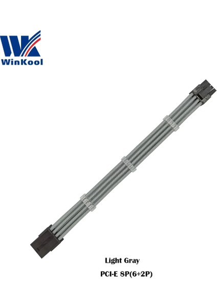 Kırmızı 600MM Winkool Pcı-E 8pın 18AWG Saf Renk Erkek - Dişi Kol Uzatma Güç Kablosu Dahili Kablo Taraklar Çok Renk Seçenekleri (Yurt Dışından)