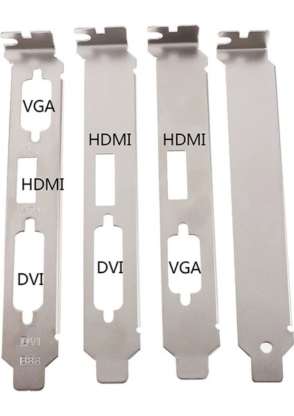 C 1 Adet 12 cm Yüksek Profil Braketi Adaptörü HDMI DVI VGA Bağlantı Noktası Tam Yükseklik Profil Braketi Ekran Kartı Konektörü (Yurt Dışından) fiyatları