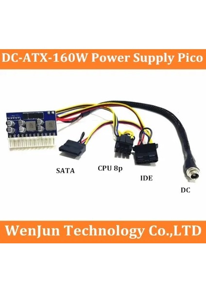 6pin Erkek Girişi Yüksek Kaliteli DC-ATX-160W 12V 6pin Erkek Girişi Dc-Atx Tepe Psu Pico Atx Anahtarı Madencilik Psu 24PIN Mını Itx Dc Atx Pc Güç Kaynağı (Yurt Dışından)