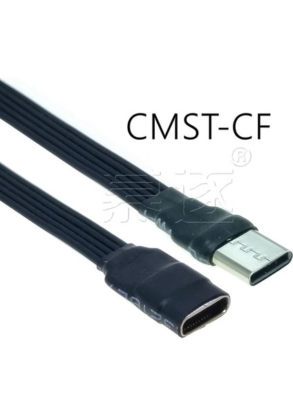 Cmct-Cf 30CM Tip-C 2.0 Erkek - Dişi Uzatma Kablosu Pratik Çok Fonksiyonlu Dayanıklı Taşınabilir USB C Şarj Kablosu Bağlantı Hattı (Yurt Dışından)