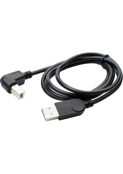 Sağ 5m 30-150CM USB 2.0 A Erkekten Usb'ye B Erkek B Tipi Bm Yukarı ve Aşağı Sol ve Sağ Köşe Yazıcı Tarayıcı 90 Derece Kablo Bm Açılı Kablo (Yurt Dışından) modelleri