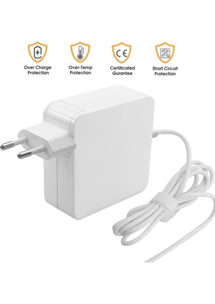 1,8 M Kablo ile Ab L 45W 2-In-1 Şarj Adaptörü Şarj Kablosu 45W 60W 85W 2 Tip T-Ipucu L-Ipucu Apple Macbook Air Pro Için Dizüstü Bilgisayar Güç Şarj Cihazı Tüm Seriler (Yurt Dışından)