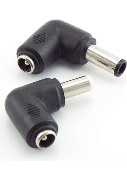 D5 90 Derece Sağ Açı Dc Konektörü 5.5 mm x 2.1 mm Dişi Güç Kaynağı Adaptörü Evrensel Fiş Jakı Dc Dizüstü Bilgisayar Şarj Cihazı (Yurt Dışından)