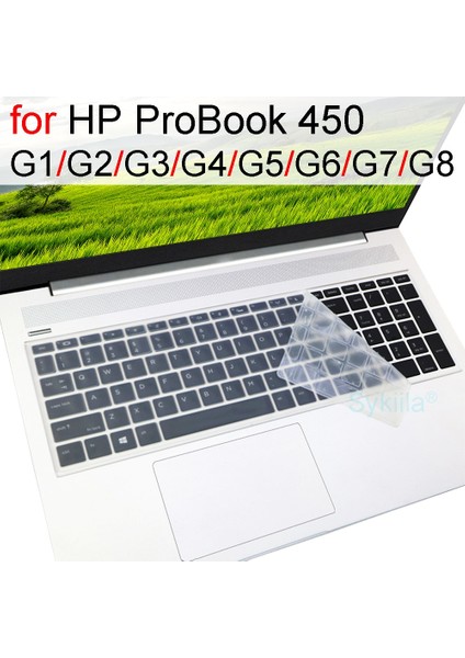 Siyah 2015 Klavye Kapak Hp Probook 450 G8 450 G7 450 G6 450 G5 G4 G3 G2 G1 15 15.6 Dizüstü Bilgisayar Aksesuarları Koruyucu Kılıf Silikon (Yurt Dışından)