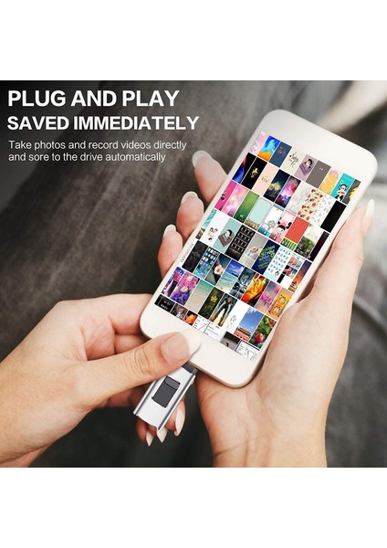 Sıyah Tpye C 256 GB iphone Yıldırım Ios Otg Flash Sürücü Bellek Çubuğu C Tipi Pendrive Tip-C USB Flash Sürücü 16 GB 32 GB 64 GB Kalem Sürücü Usb3.0 (Yurt Dışından)