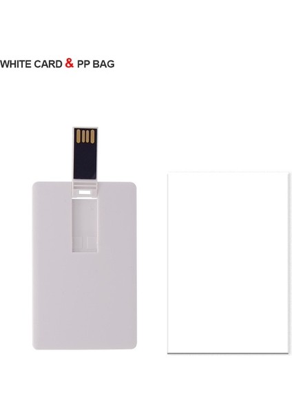 Beyaz Kart 2.0 128GB Sıcak Satış Kredi Kartı 2.0 Modeli Flash Sürücü 16GB Hafıza Banka Kartı 32GB 64G 128GB Pendrive Memoria USB Stick Kalem Sürücü Özel Logo (Yurt Dışından)